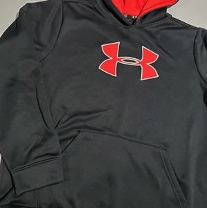 Under Armour Shirts & Tops - Under Armour Boys YXL youth xl red black hoodie Under Armour Shirts & Tops - Under Armour Boys YXL youth xl red black hoodie